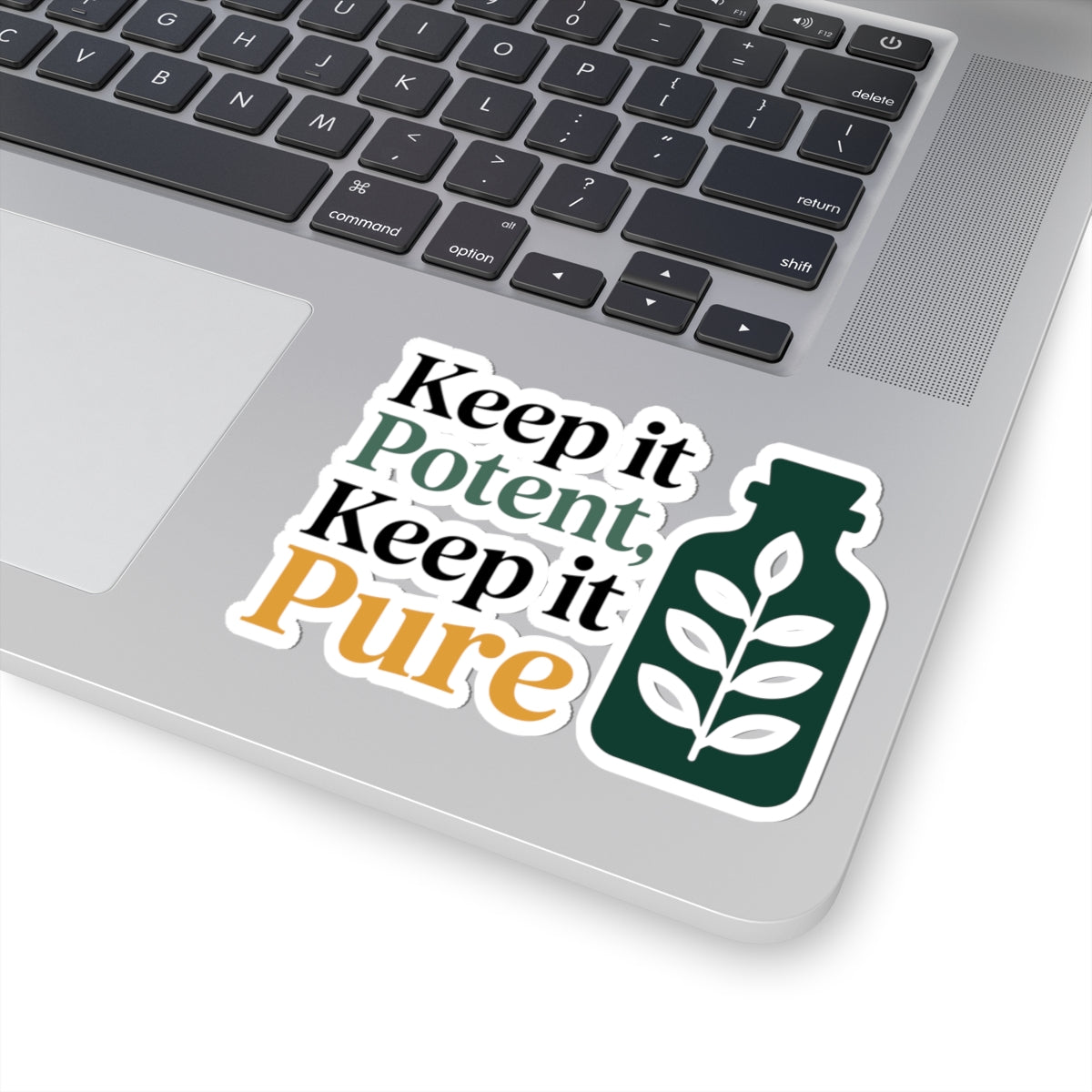 Homeopathy Purity Sticker - Potent Pure Remedies Vinyl Decal for Homeopaths, Natural Medicine Purists