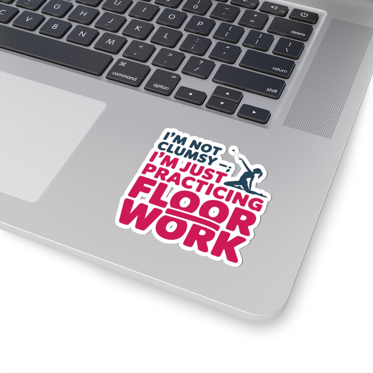 Baton Twirling Sticker – Funny Floor Work Humor Decal for Competitive Twirlers & Majorette Athletes