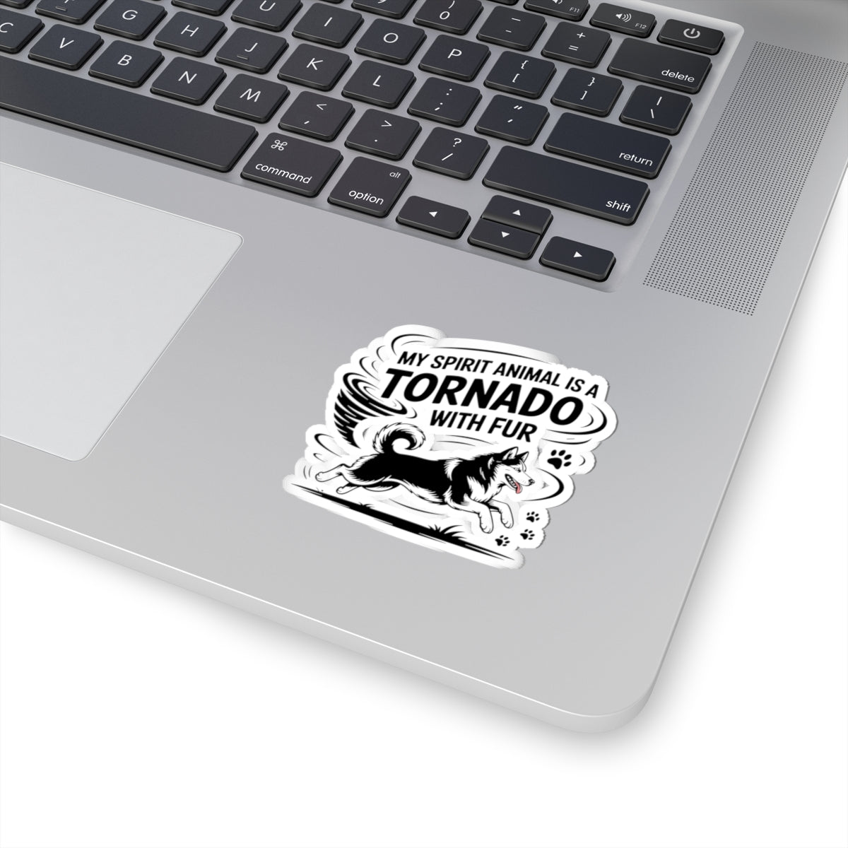 Tornado Husky Sticker - Furry Chaos Vinyl Decal for Siberian Dog Lovers