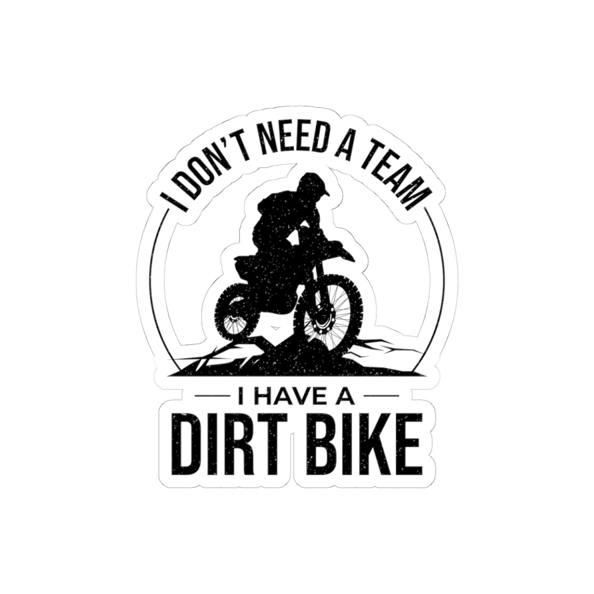 Motocross Sticker Vinyl Dirt Bike Racing Off-Road Motorcycle Decal for Solo Riders