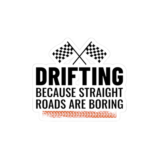 Drifting Drift Racing Sticker Vinyl Motorsport | Redistribute Traction Decal for Racers & Track Enthusiasts