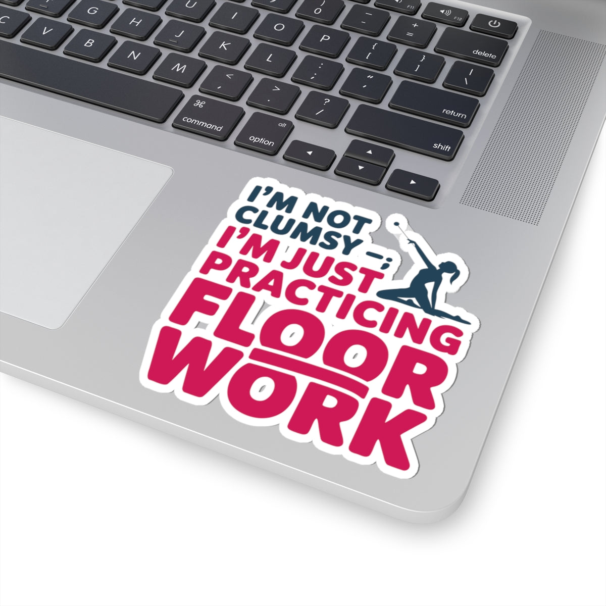Baton Twirling Sticker – Funny Floor Work Humor Decal for Competitive Twirlers & Majorette Athletes