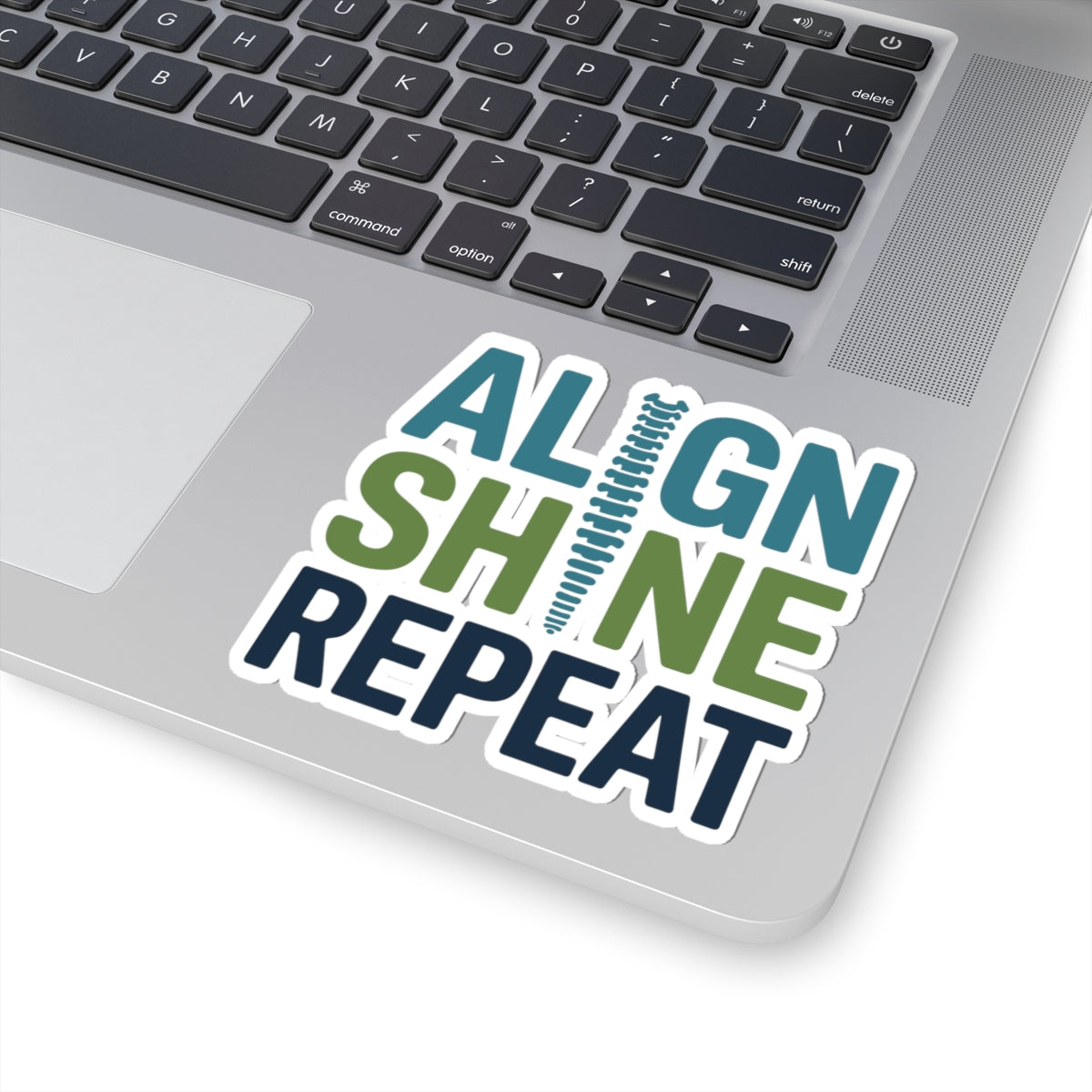 Spinal Glow Sticker - Chiropractic Alignment Vinyl Decal for Chiropractors, Doctors of Chiropractic