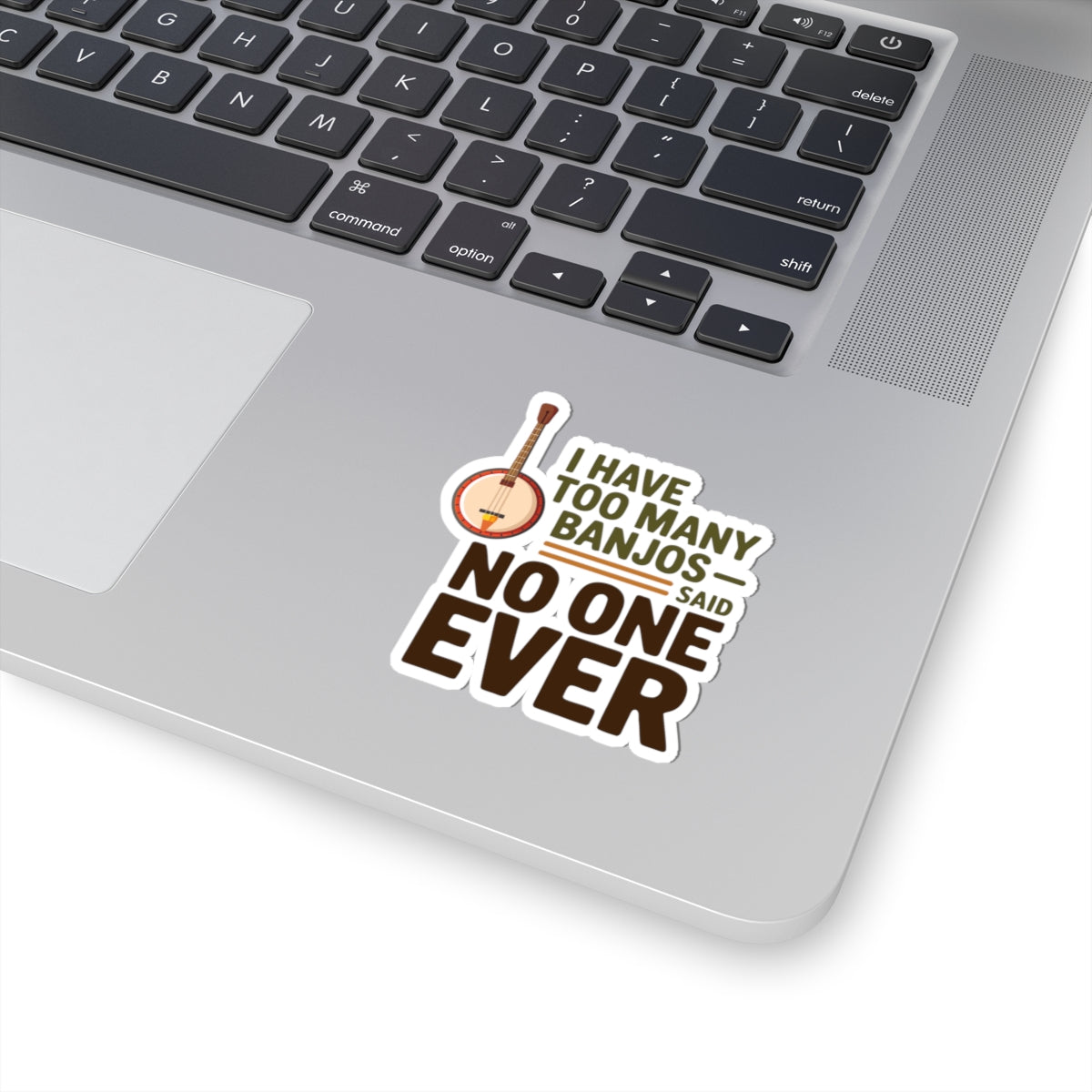 Banjo Sticker – Funny Collector Humor Bold Decal for Bluegrass Musicians Five-String Instrument Enthusiasts