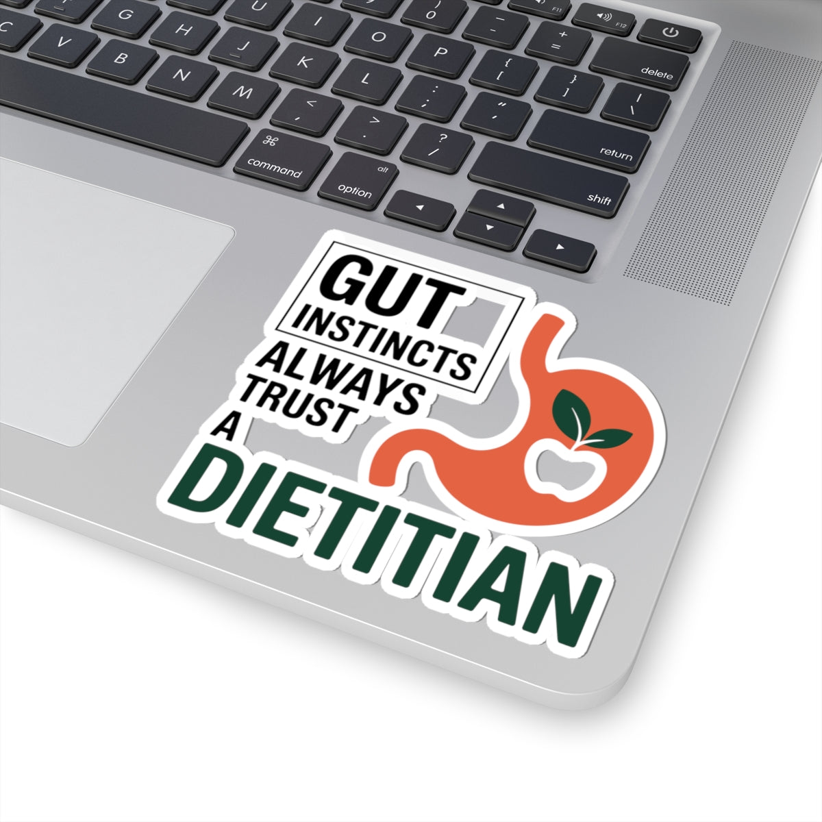 Clever Dietitian Sticker - Gut Instincts Vinyl Decal for Registered Dietitians, Nutritionists