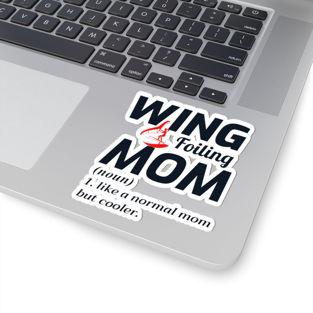 Wing Foiling Mom Sticker - Vinyl Decal for Proud Mothers & Water Sports Fans