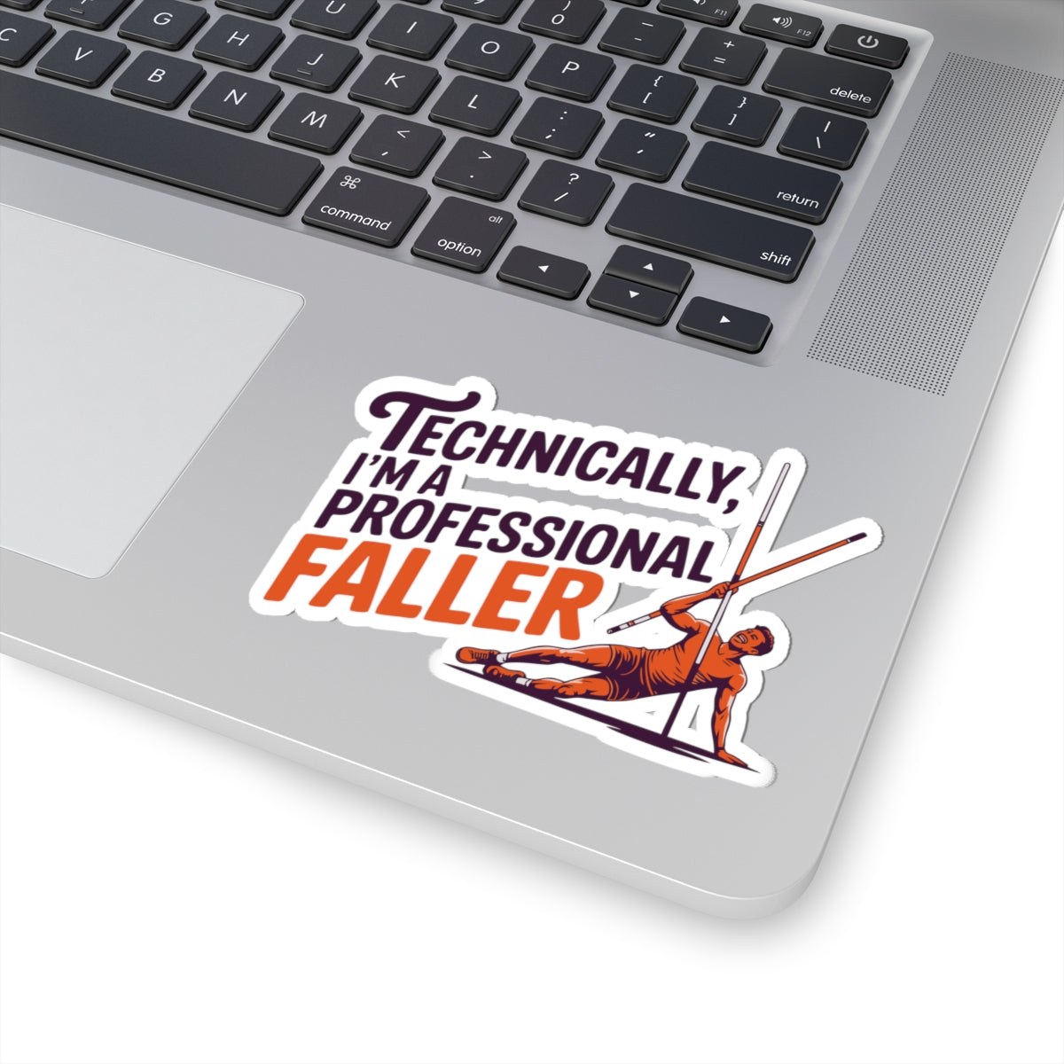 Pole Vault Sticker – Funny Professional Faller Humor Sport Decal for Track & Field Athletes Vaulters