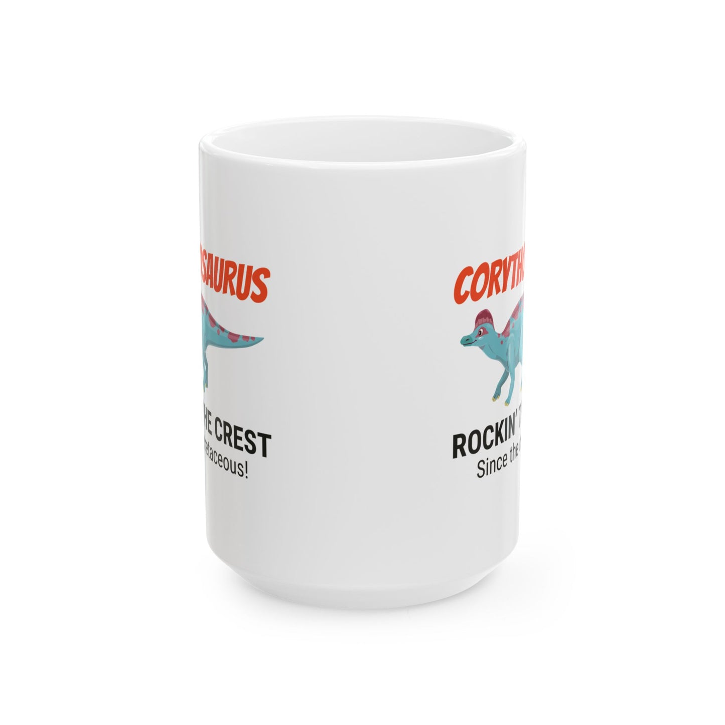 Dinosaur Fossil Mug - Corythosaurus, Crest - Dino Humor Mug