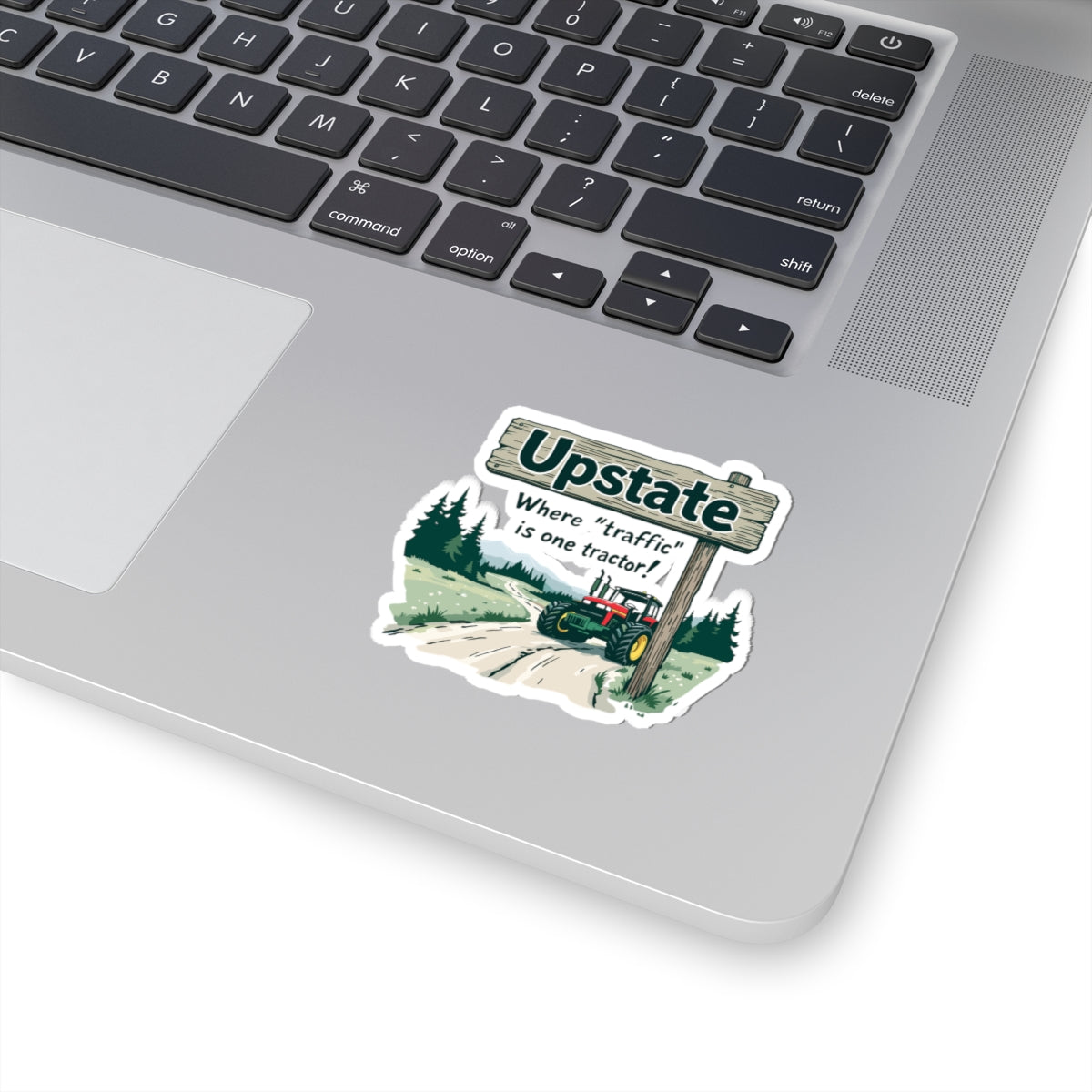 Upstate New York Sticker - NY Rural Humor Vinyl Decal for Locals Farmers Water Bottle Laptop Car Bumper