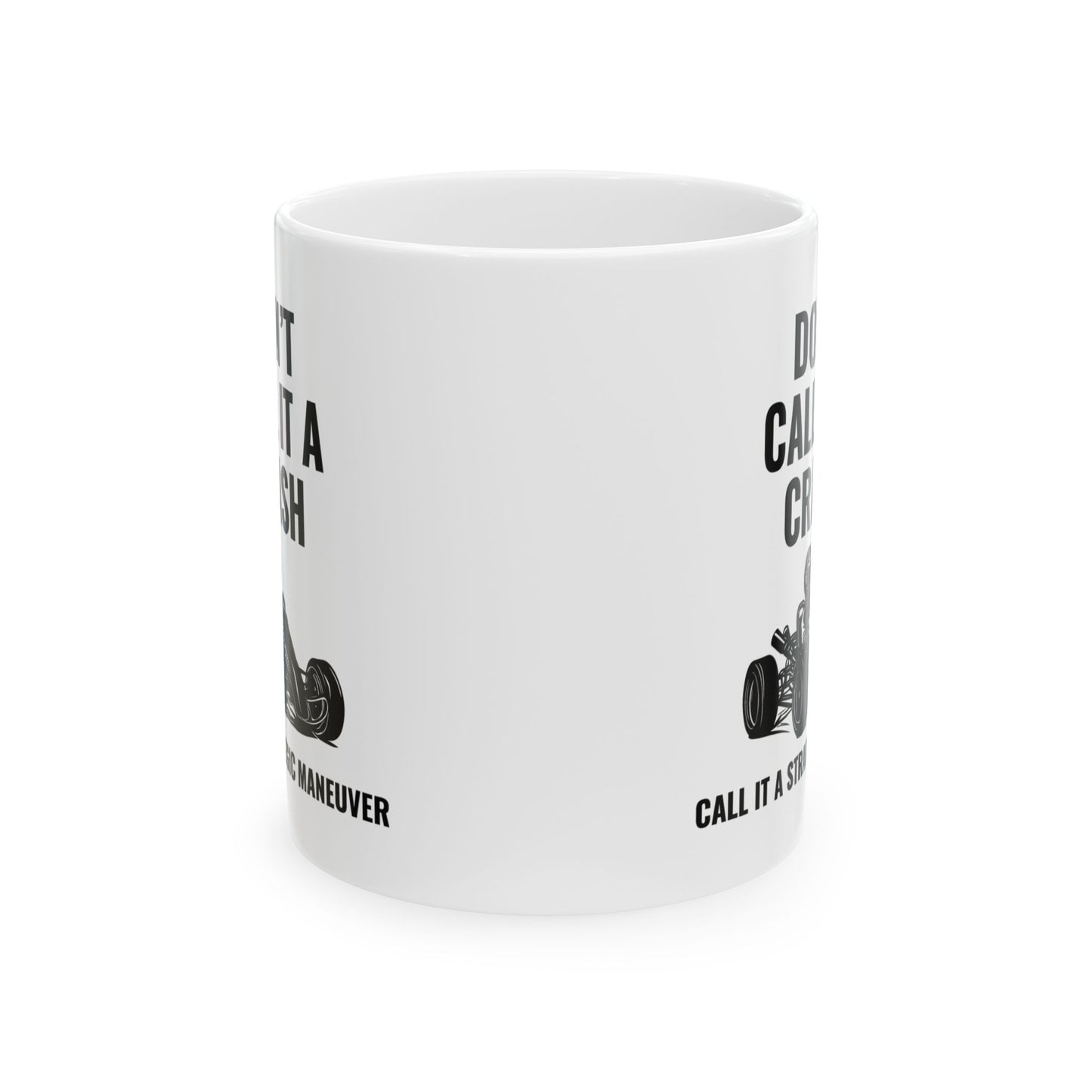 Go Kart Racing Mug Funny Crash Joke – Strategic Maneuver Racer Gift