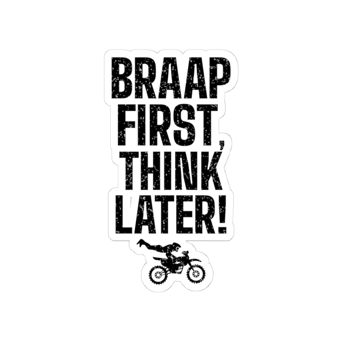 Motocross Sticker Vinyl Dirt Bike Racing Off-Road Motorcycle Decal for Action Seekers