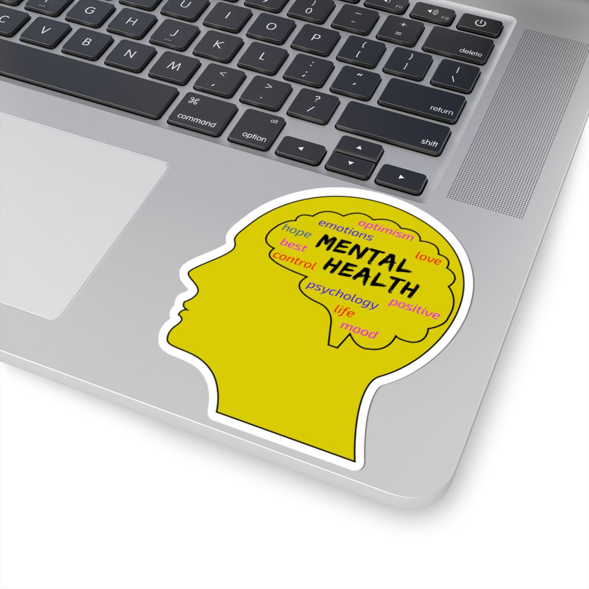 Mental Health Awareness Sticker - Psychology Brain Vinyl Decal for Therapists, Students, and Advocates