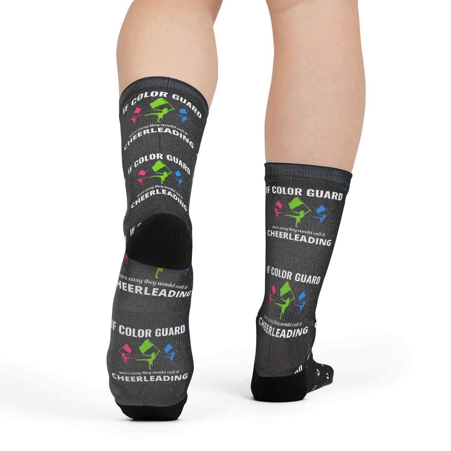 Color Guard Socks, Fun and Motivational Design for Enthusiasts
