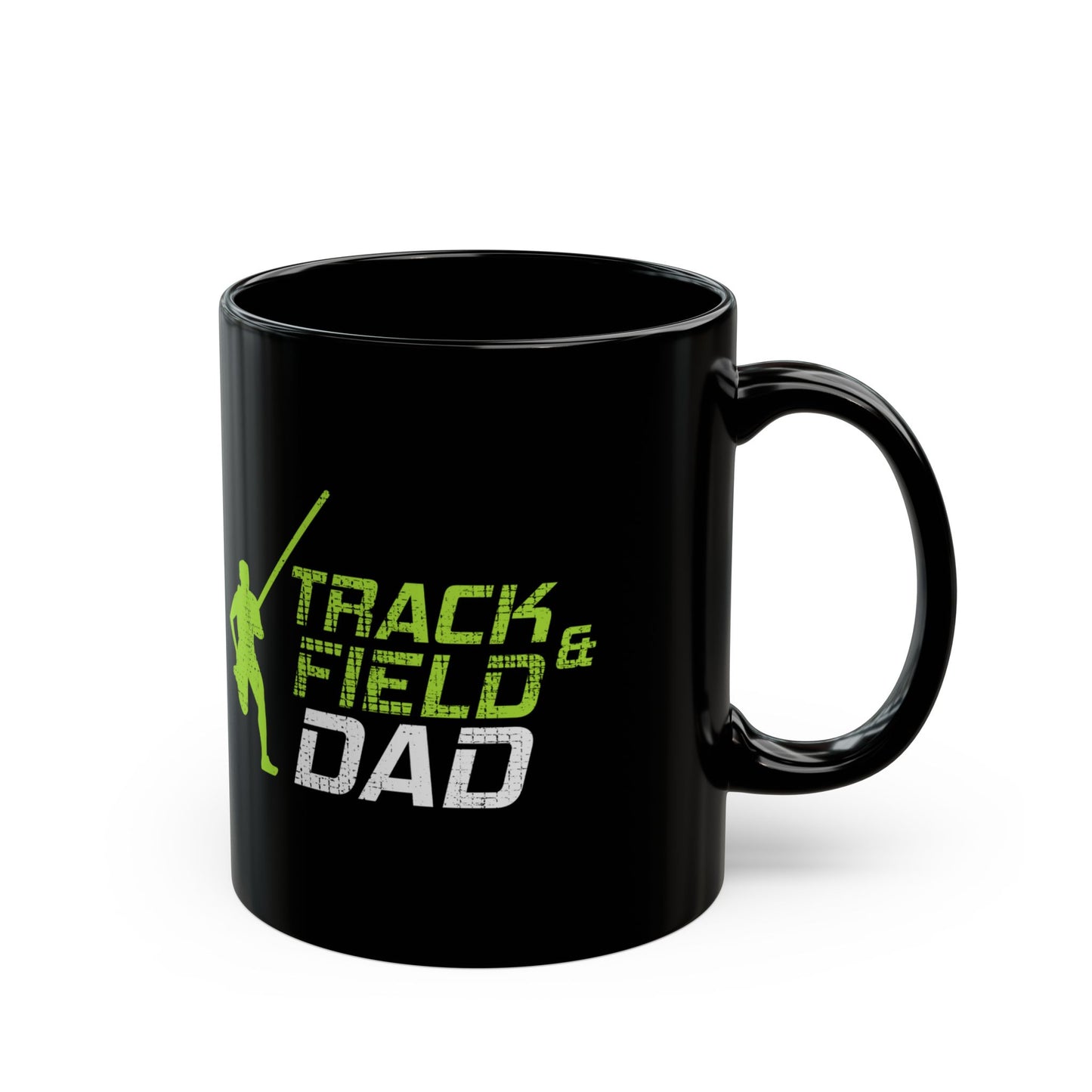 Pole Vault Mug Black - Track and Field Dad Gift for Vaulter, Coach, Sports Parent 11 oz