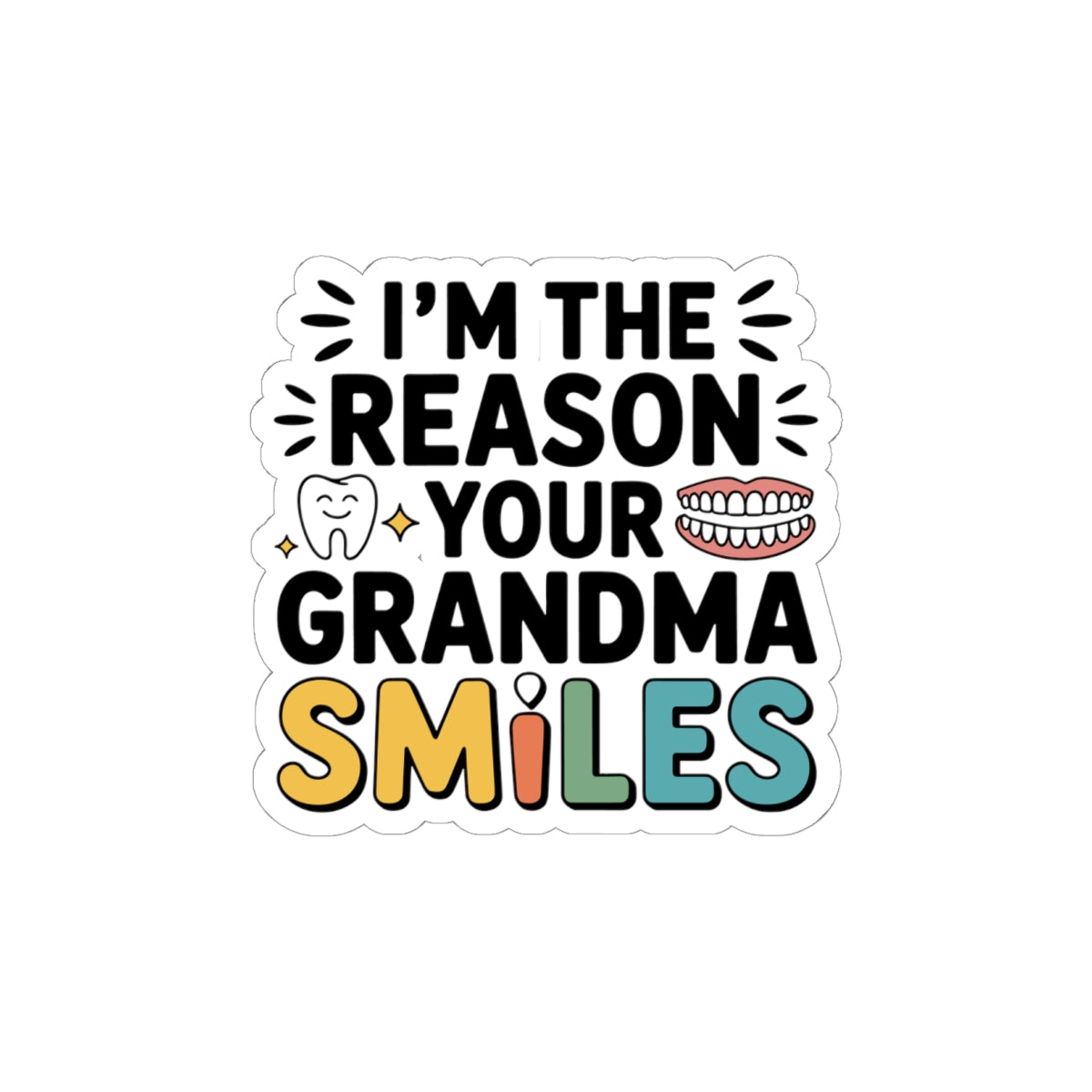 Denture Pride Sticker - Prosthetic Technician Vinyl Decal for Removable Lab Specialists