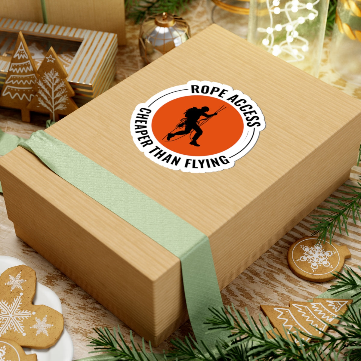 Rope Access Sticker - Cheaper Than Flying Vinyl Decal for Climbers & Technicians