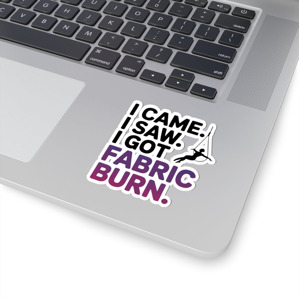 Aerial Silk Sticker – Funny Fabric Burn Quote Decal for Aerialists Lyra Performers and Circus Arts Athletes