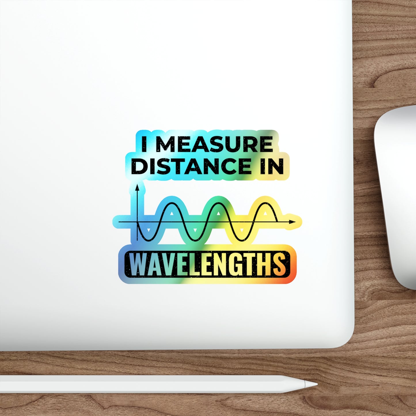 Amateur Ham Radio Operator Stickers Holographic Vinyl Decal - Wavelength Calculations & RF Engineering