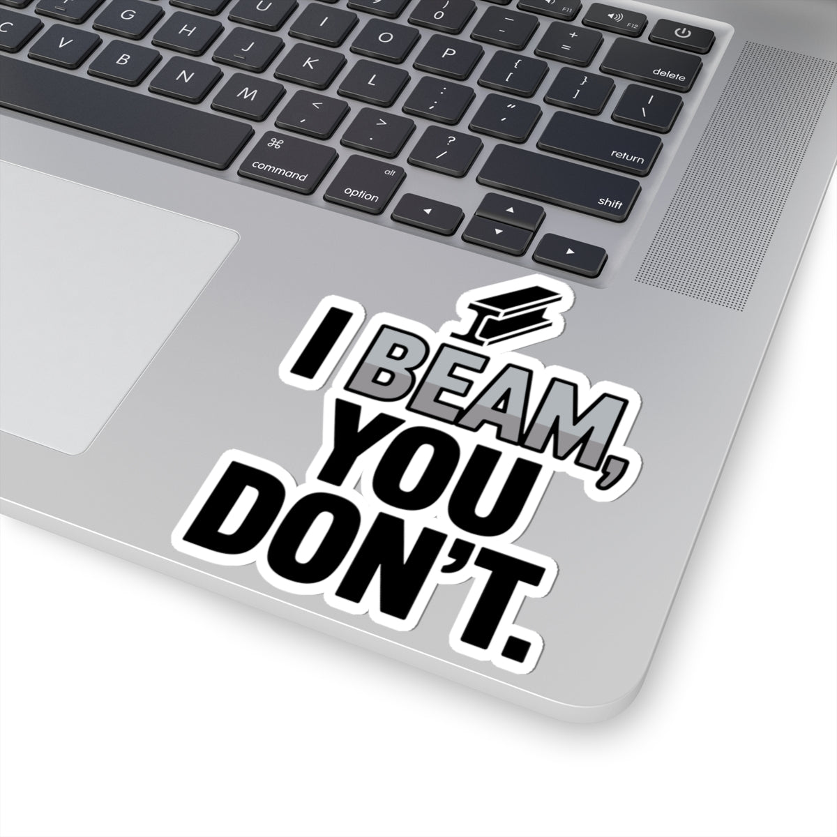 Structural Steel Sticker - I Beam Vinyl Decal for Ironworkers & Erectors