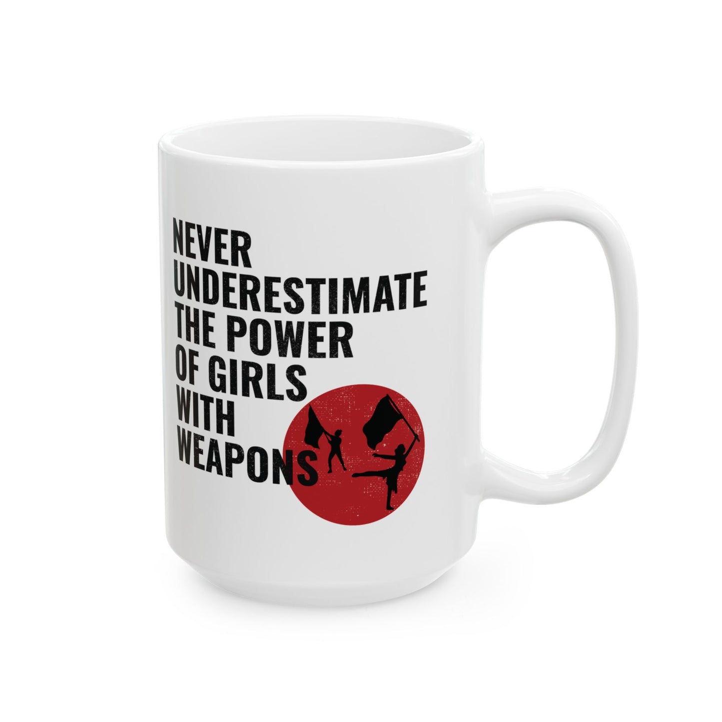 Color Guard Mug - Empowered Girls Design for Performers & Fans