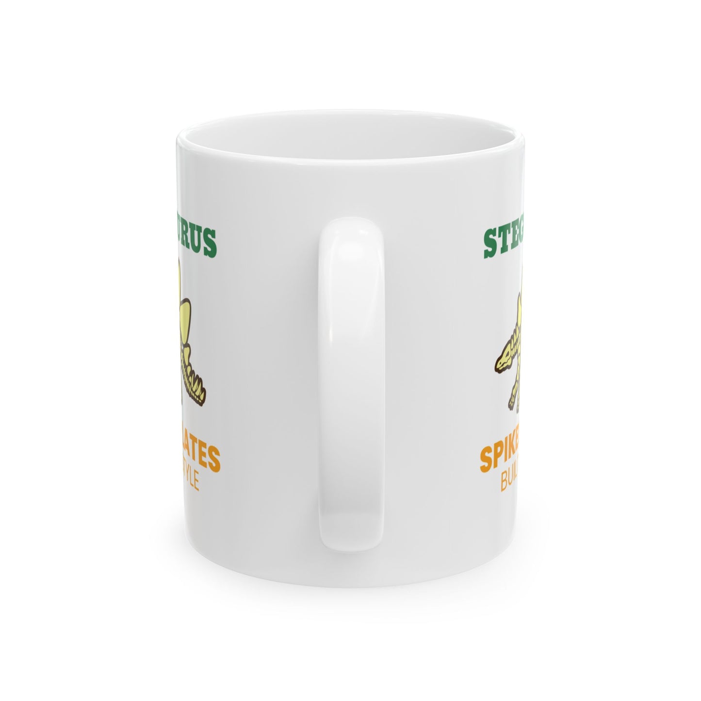 Dinosaur Fossil Mug for Jurassic Collectors Stegosaurus Skeleton Design