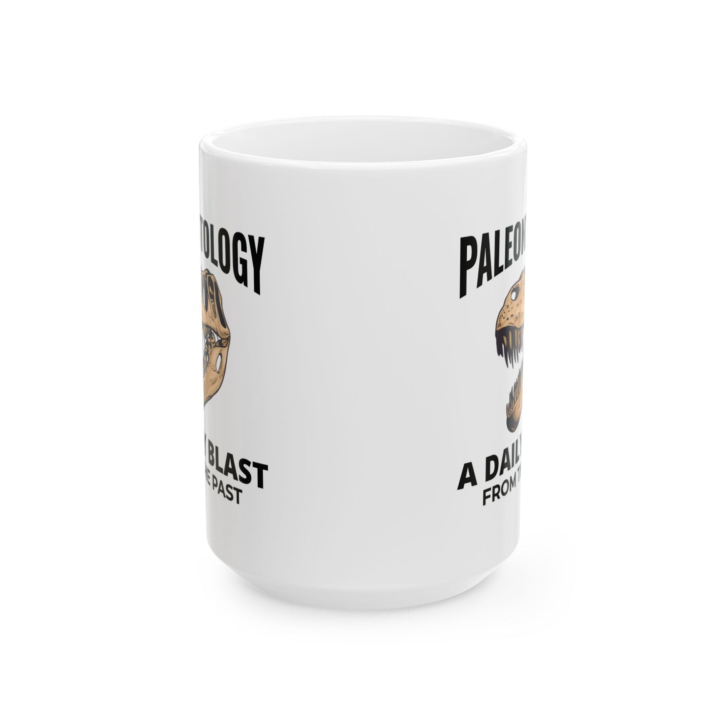 Dinosaur Fossil Mug T-Rex Skull for Paleontology Enthusiasts