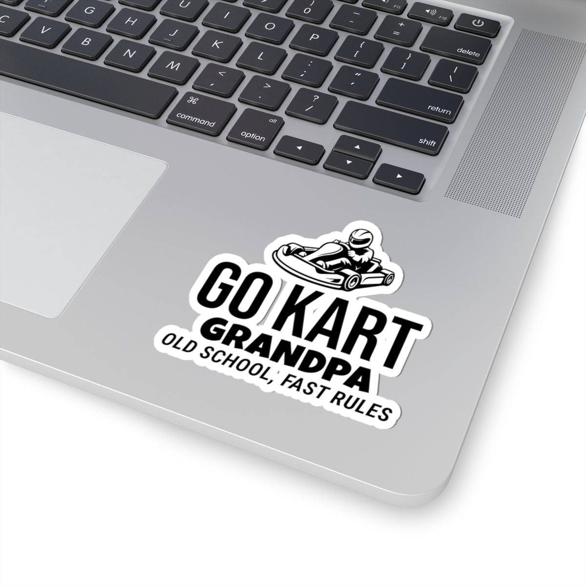 Go Kart Grandpa Sticker Vinyl - Old School Decal for Racing Fans