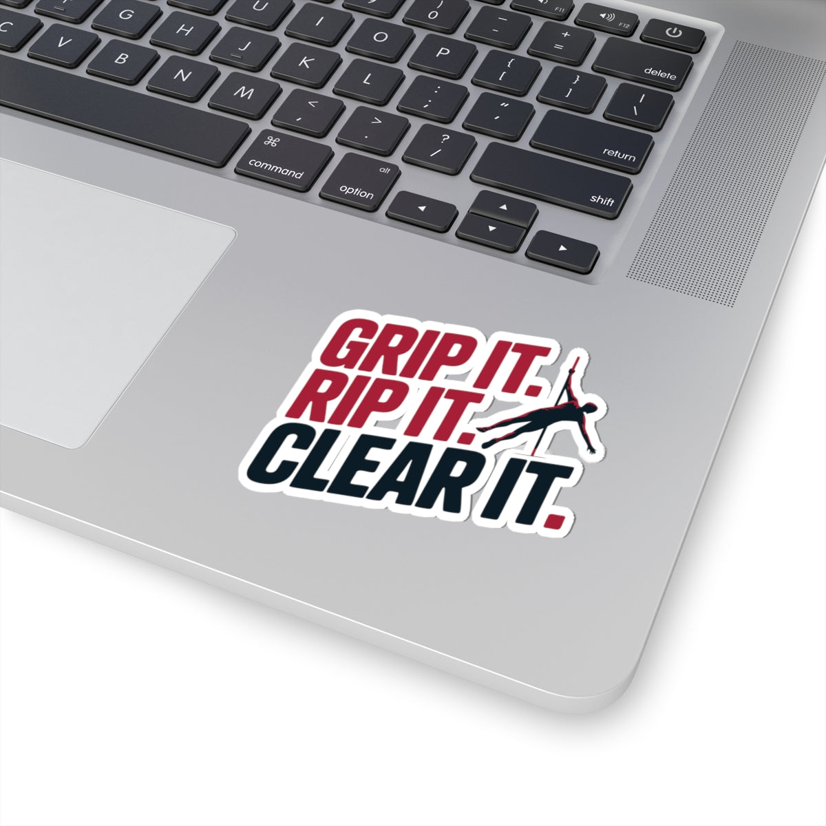Pole Vault Sticker – Bold Three-Step Sport Mantra Decal for Track & Field Athletes Competitive Vaulters