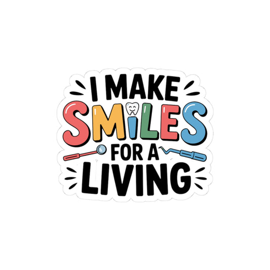 Funny Dental Lab Technician Sticker - Humorous Vinyl Decal for Dentists & Dental Professionals