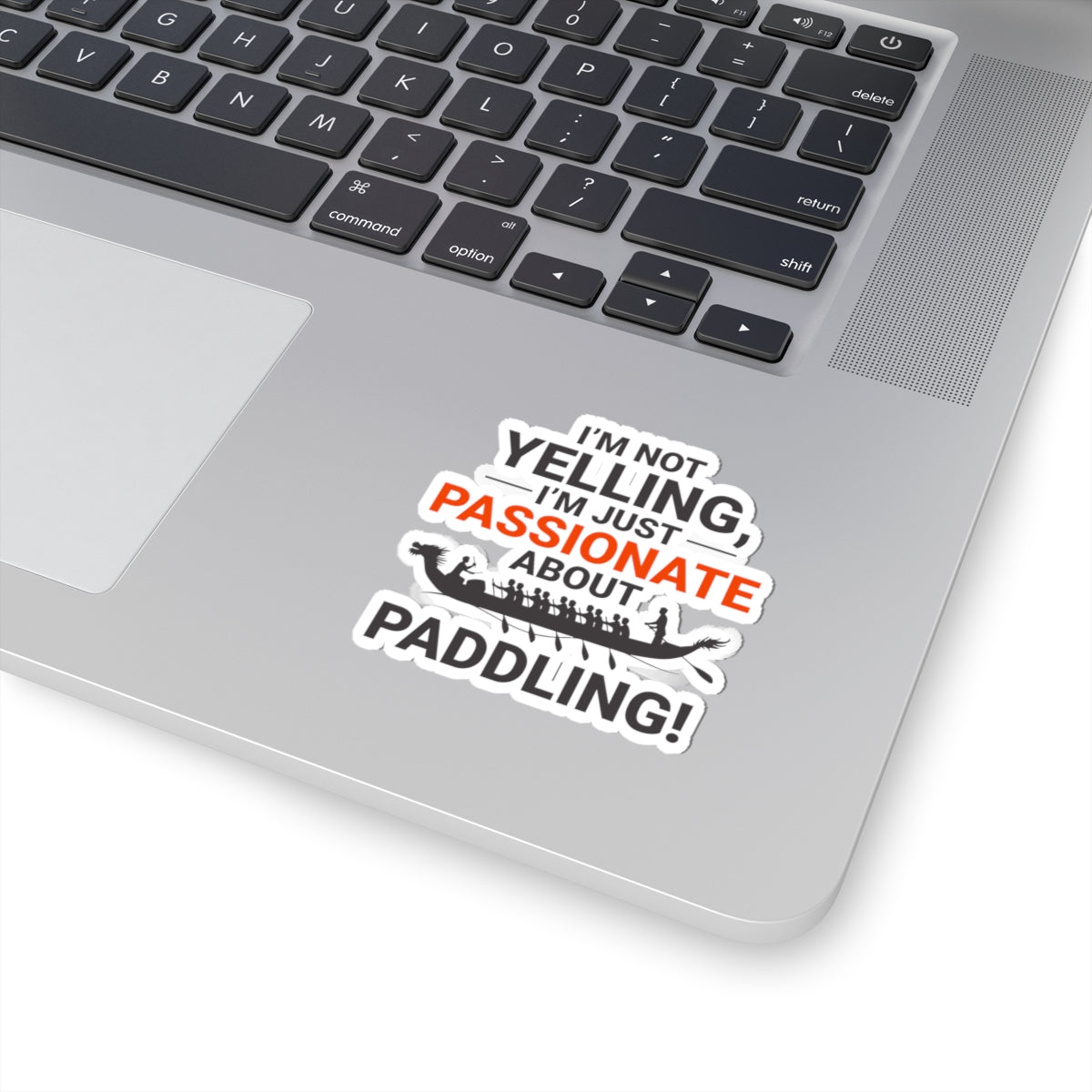 Passionate Paddler Sticker - Dragon Boat Enthusiast Vinyl Decal for Rowing Teams & Crews