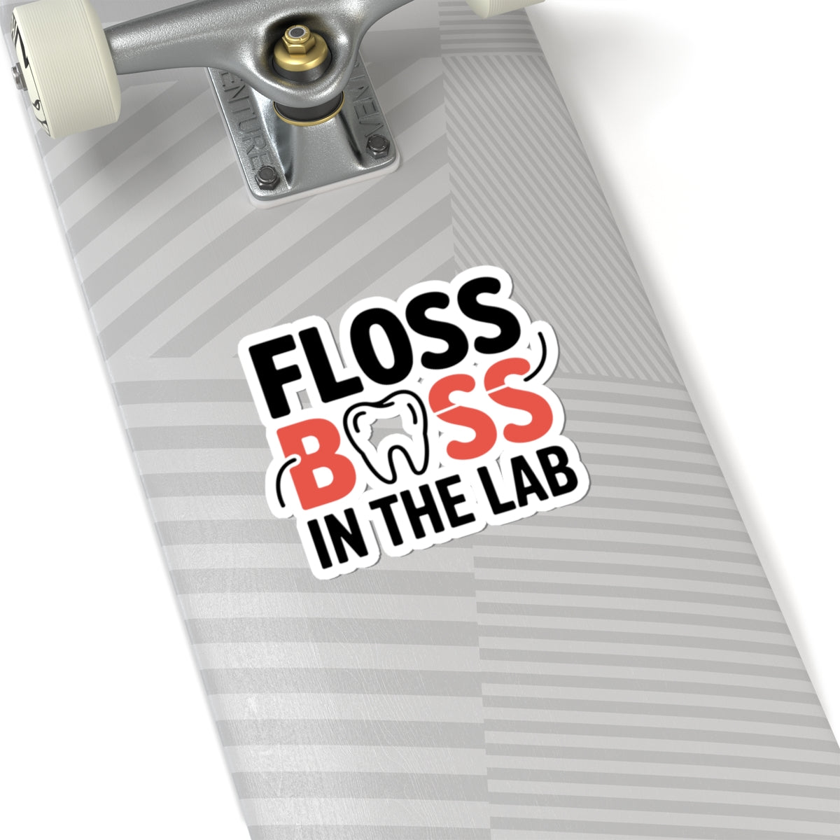 Floss Boss Dental Lab Sticker - Funny Vinyl Decal for Dental Technicians & Dentists