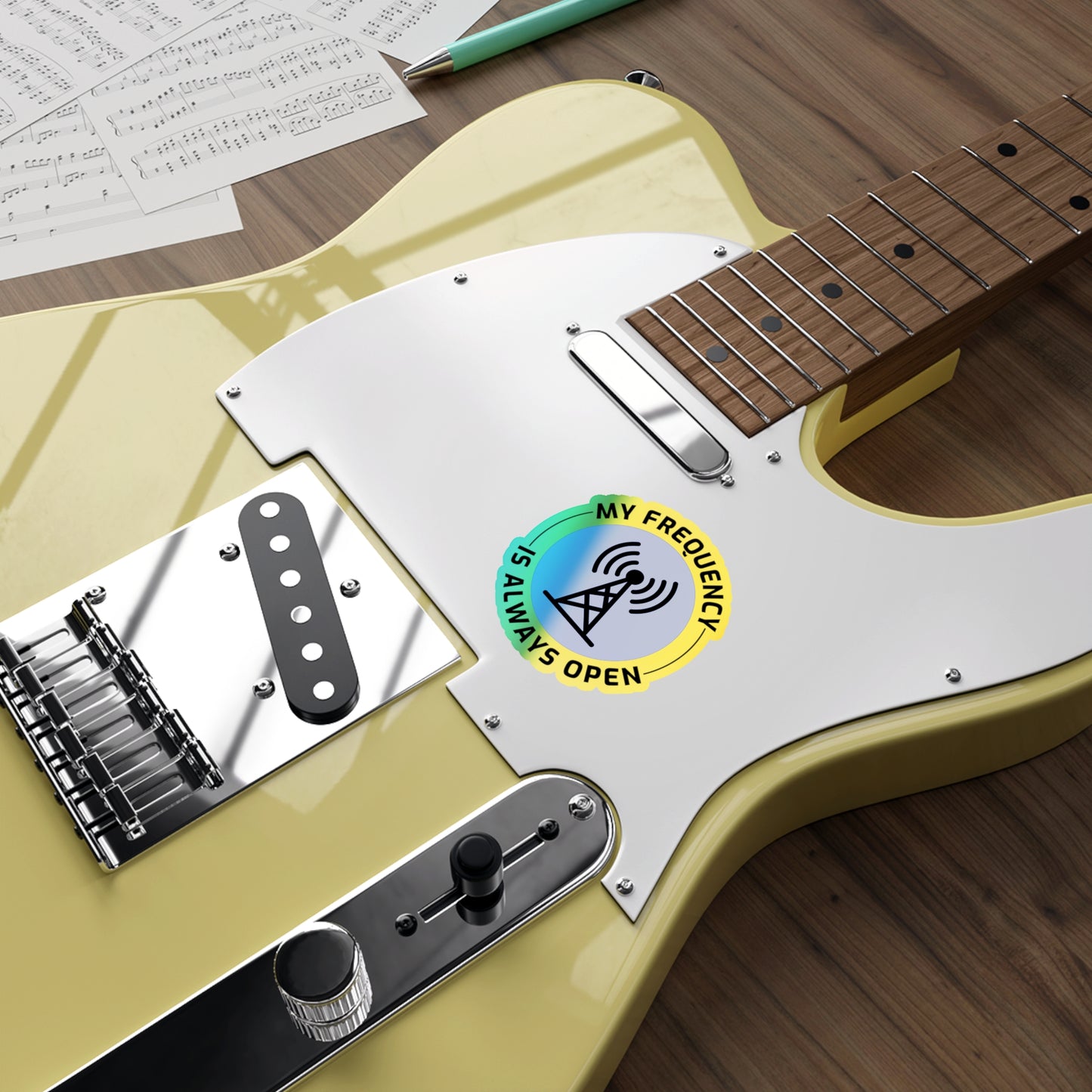 Amateur Ham Radio Operator Stickers Holographic Vinyl Decal - 24/7 Monitoring & Always-On Operators