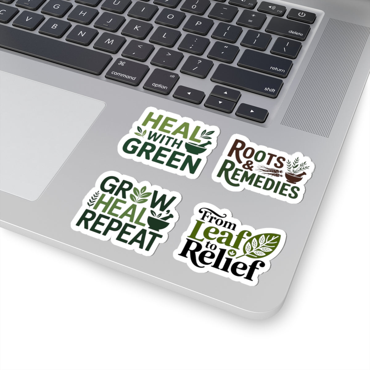 Herbalist Sticker Pack – 4 PCS Inspirational Plant Healing Decals for Herbalists Natural Remedy Lovers
