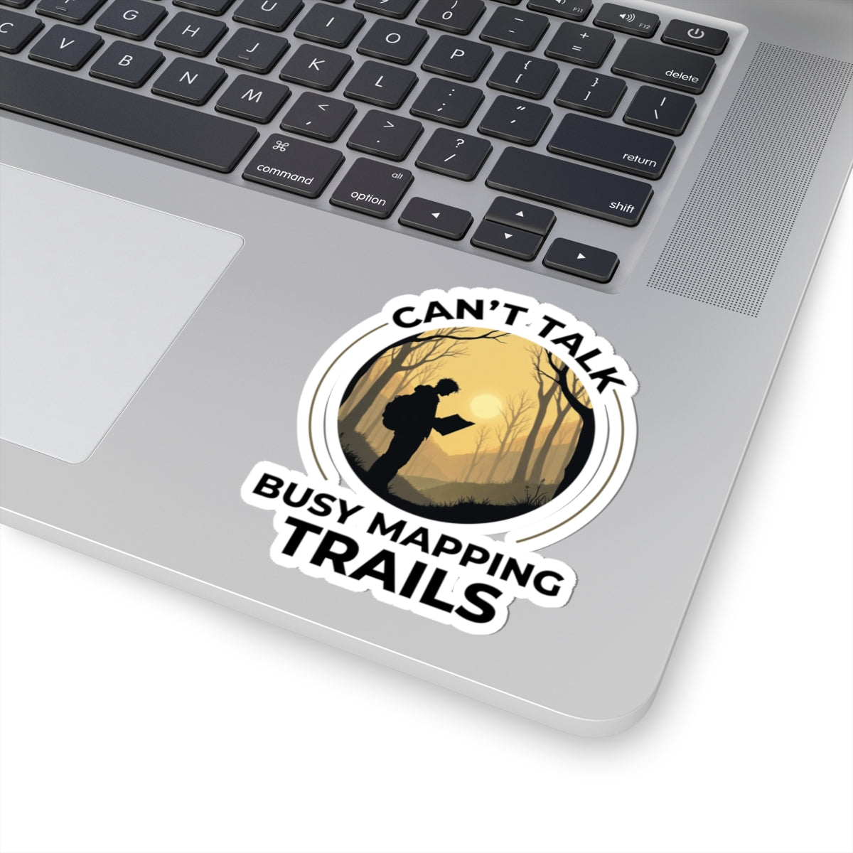 Trail Mapper Sticker - Outdoor Cartography Vinyl Decal for Hikers & GIS Pros