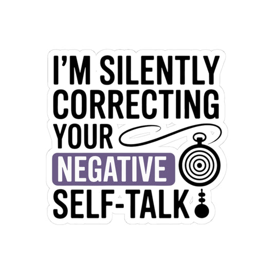 Hypnotist Intervention Sticker - Silent Positive Change Vinyl Decal for Hypnotists, Self-Talk Healers