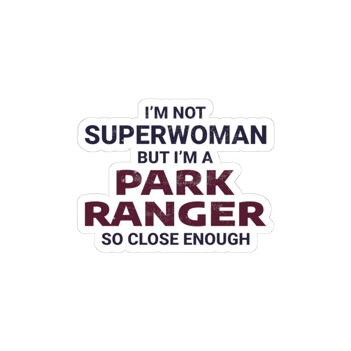 Park Ranger Sticker - Conservation Officer Vinyl Decal for Wildlife Professionals & Nature Lovers