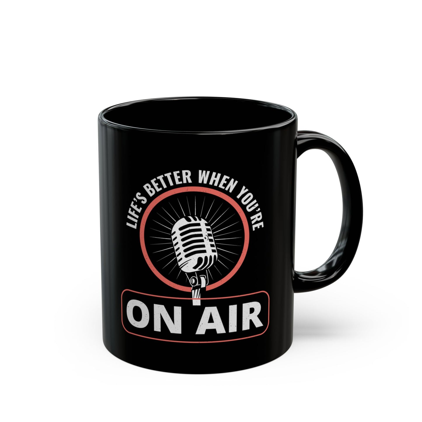 "Amateur Ham Radio Operator Mug - Life's Better On Air for Radio Enthusiasts 11 oz"