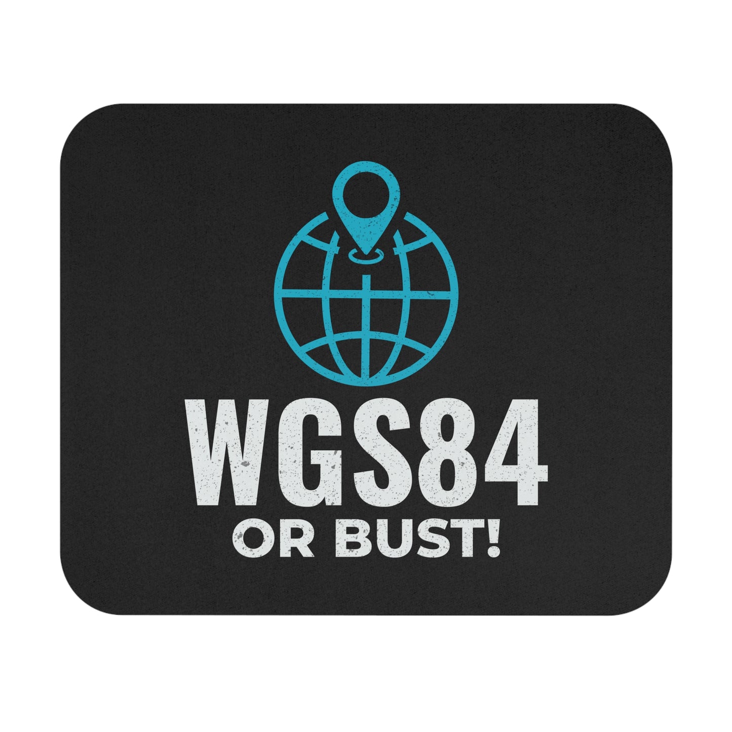 Geospatial Reference System Mouse Pad - Funny WGS84 Office Mousepad Non-Slip Rubber Base for GIS Professionals & Mappers