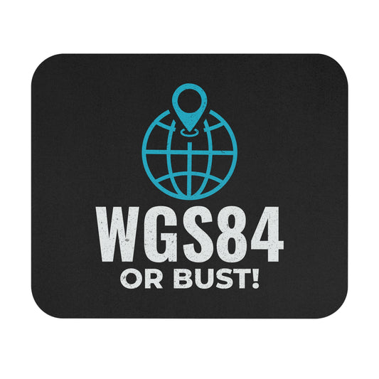 Geospatial Reference System Mouse Pad - Funny WGS84 Office Mousepad Non-Slip Rubber Base for GIS Professionals & Mappers