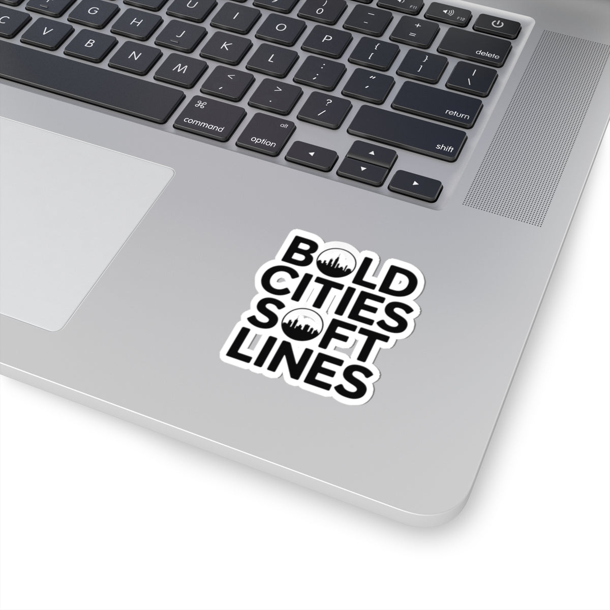 Metropolis Art Sticker - Softline Cityscape Vinyl Decal for GIS Enthusiasts & Nomads