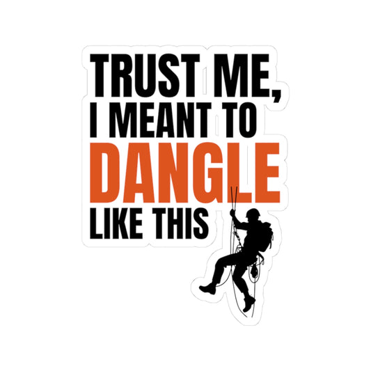 Rope Technician Sticker - Dangle Vinyl Decal for Industrial Climbers