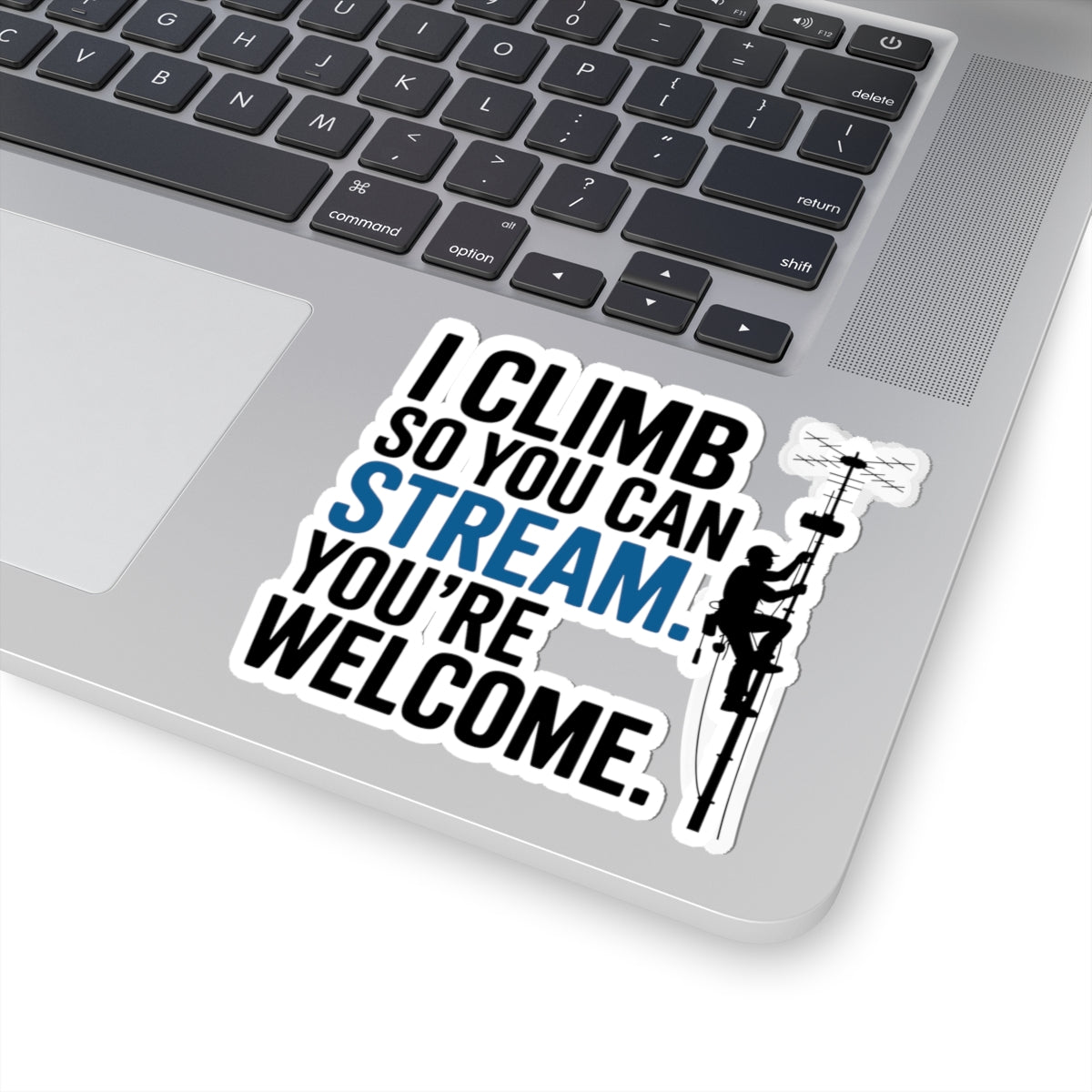 Rigging Technician Sticker - Tower Climber Vinyl Decal for Telecom Workers, Streamers, and Field Techs