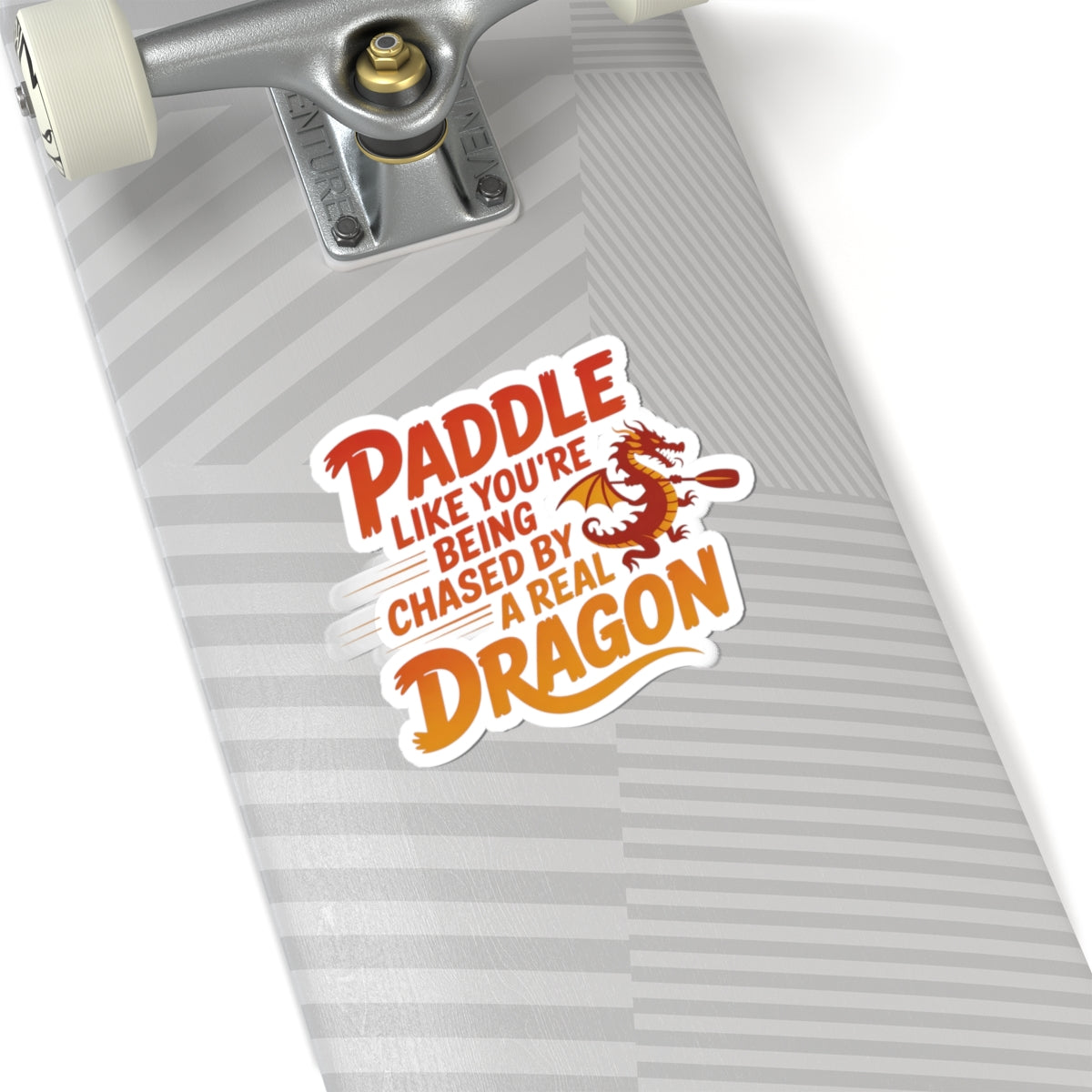 Motivational Dragon Boat Sticker - Fierce Paddling Vinyl Decal for Competitive Rowers