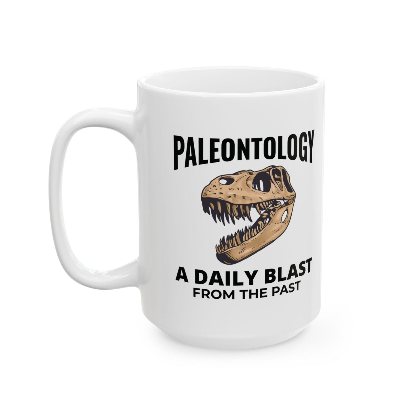 Dinosaur Fossil Mug T-Rex Skull for Paleontology Enthusiasts