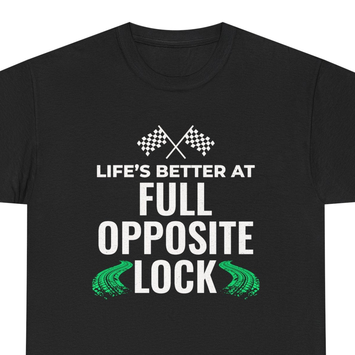 Drifting Drift Racing T-Shirt - Full Opposite Lock Tee for JDM Track Enthusiasts