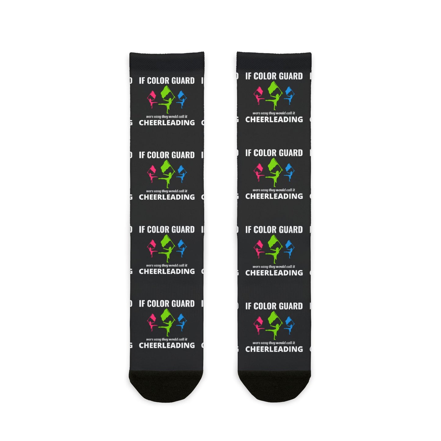 Color Guard Socks, Fun and Motivational Design for Enthusiasts