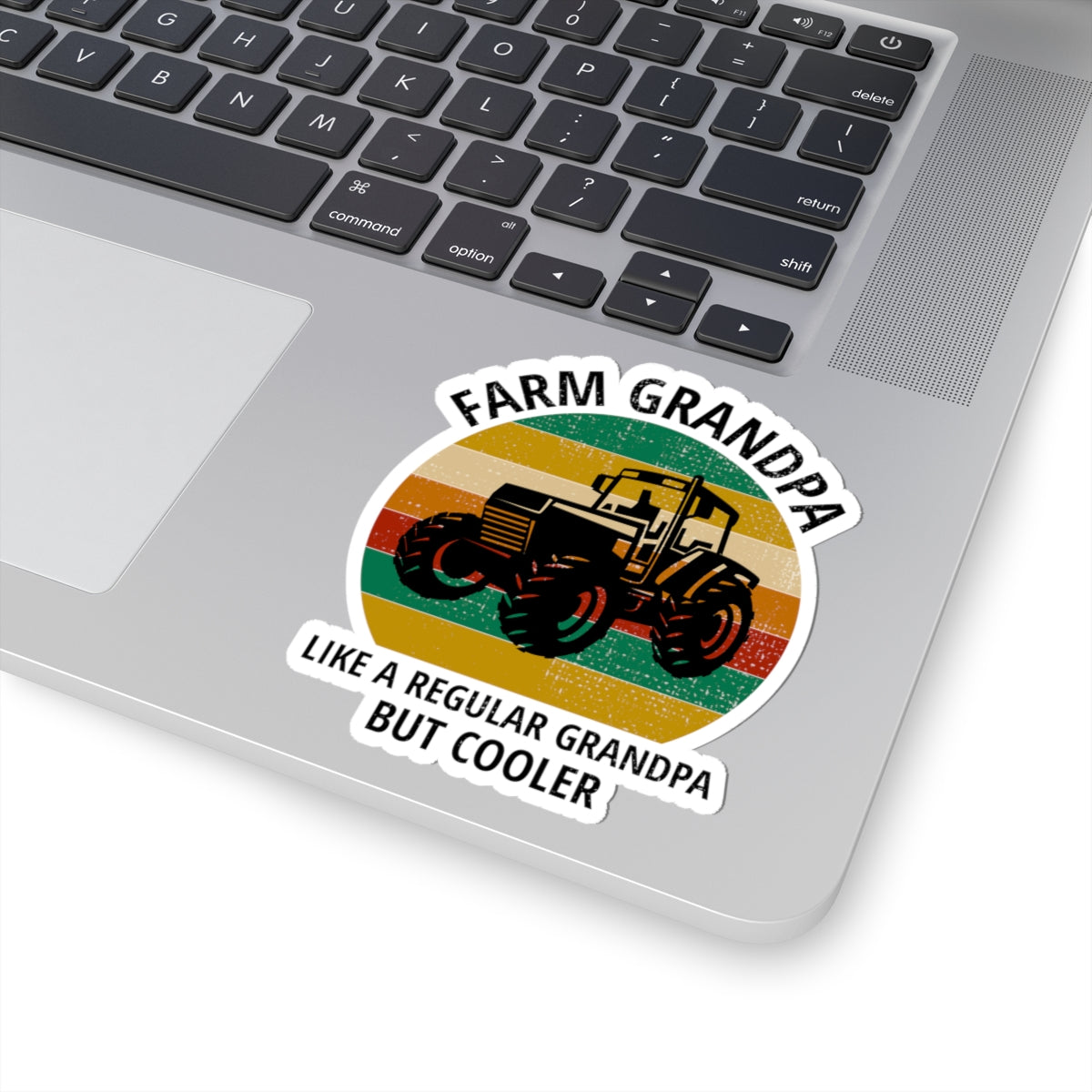 Farm Grandpa Cool Sticker - Agricultural Pride Vinyl Decal for Farmers & Family Traditions