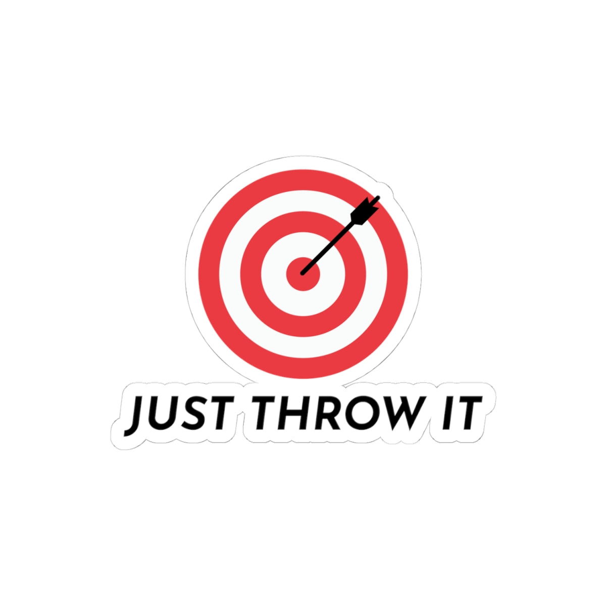Bullseye Throw Sticker - Dart Game Vinyl Decal for Tournament Competitors & Casual Players