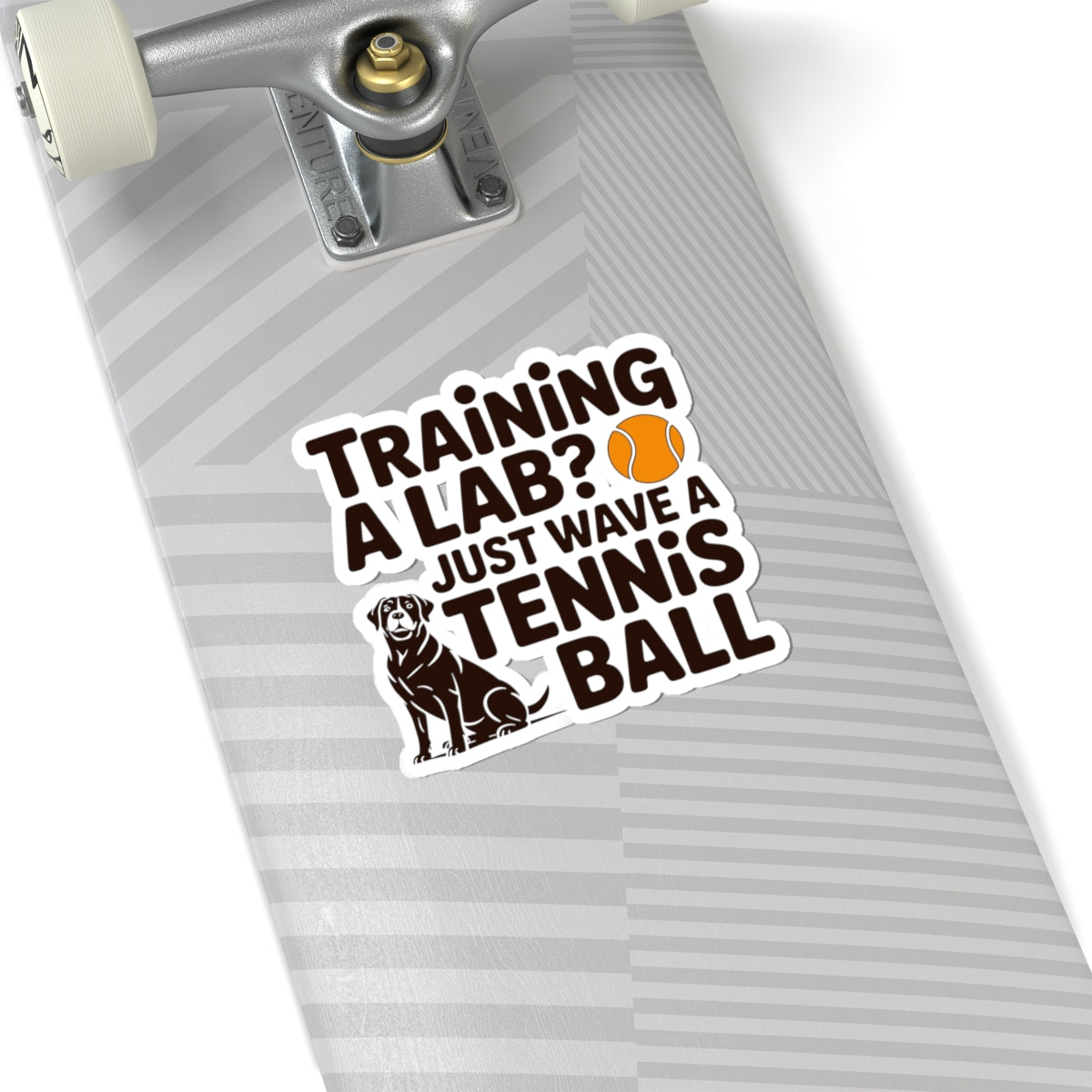 Funny Labrador Dog Sticker - Training A Lab Tennis Ball Vinyl Decal for Pet Owners Dog Lovers Trainers