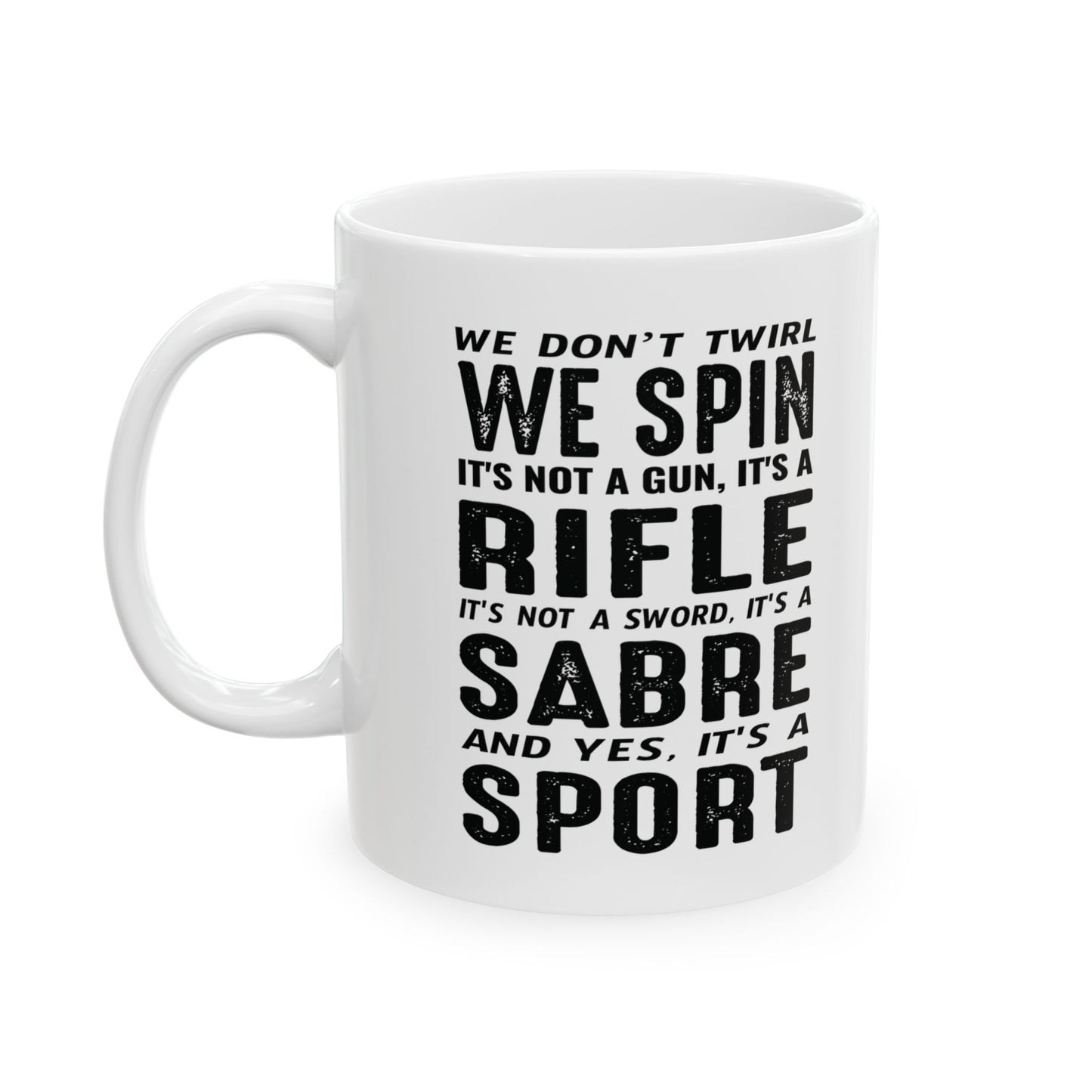 Color Guard Tasse – Spin Rifle Sabre Sport Design für Enthusiasten